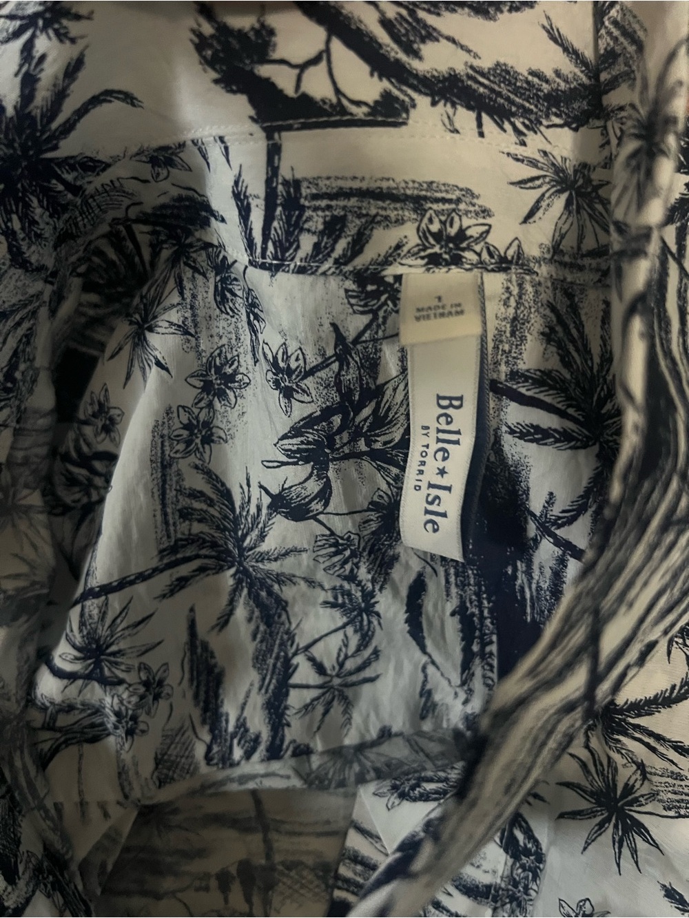 Belle Isle,Palm Resort Pocketed Dress Coastal Tropical Lounge Vacation, Size XL - Picture 3 of 7
